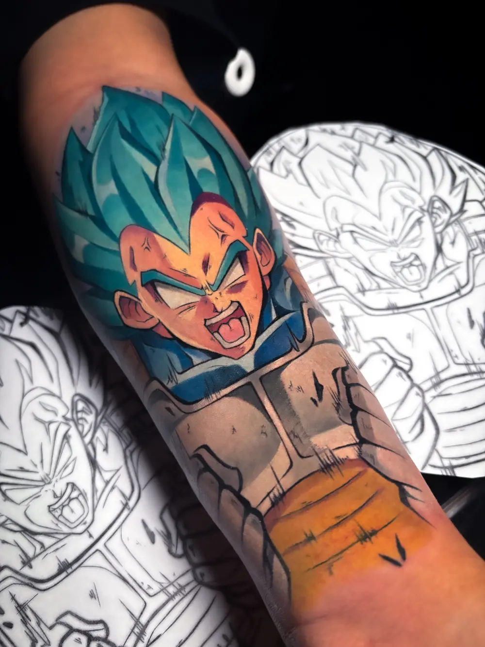 Vegeta Super Saiyan Blue · color anime