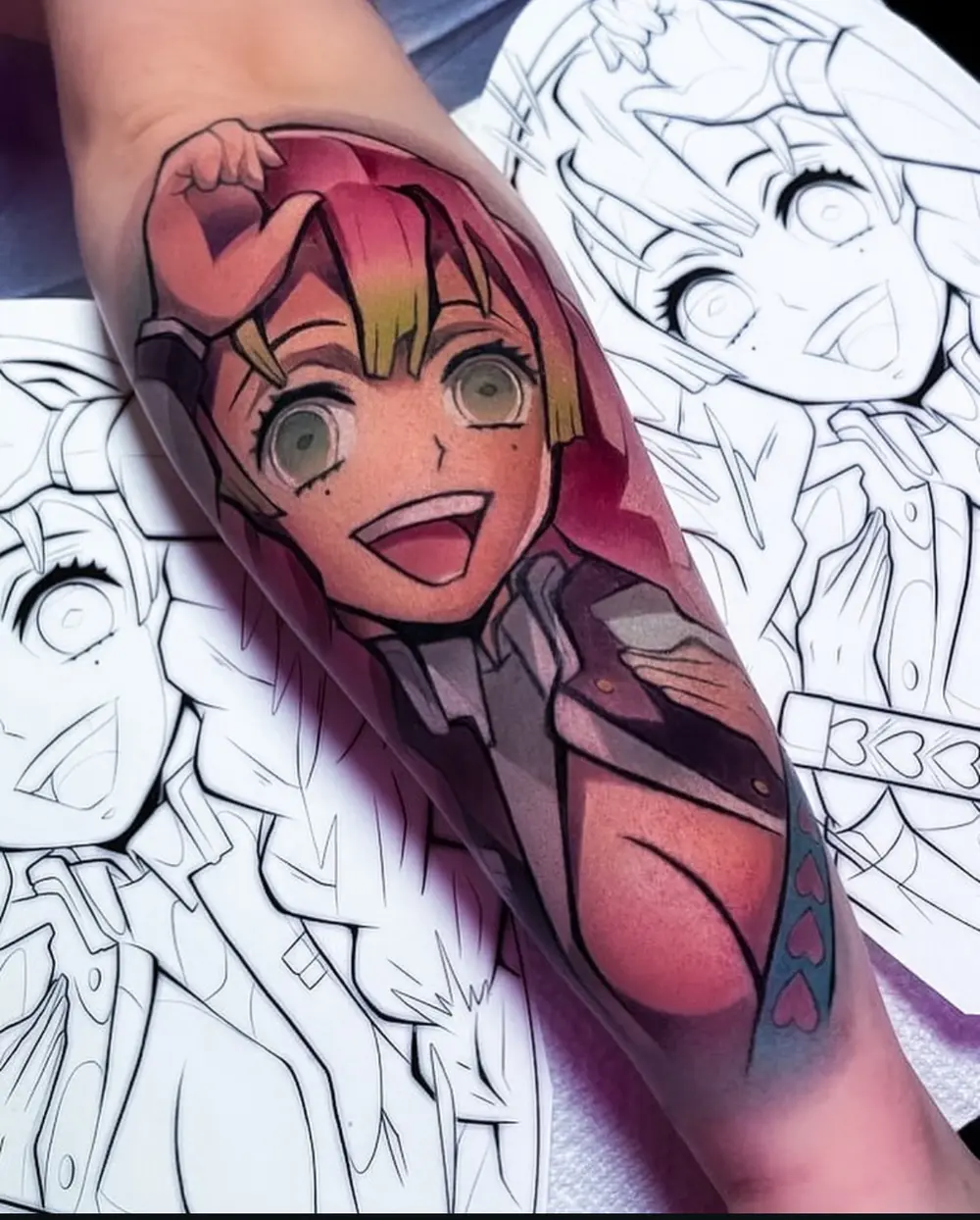 Anime portrait · color
